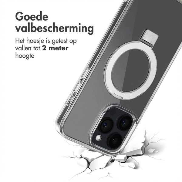 Accezz Ring Stand Backcover met MagSafe Apple iPhone 14 Pro Max - Transparant