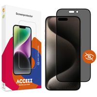 Accezz Gehard Glas Privacy Screenprotector Apple iPhone 15 Pro