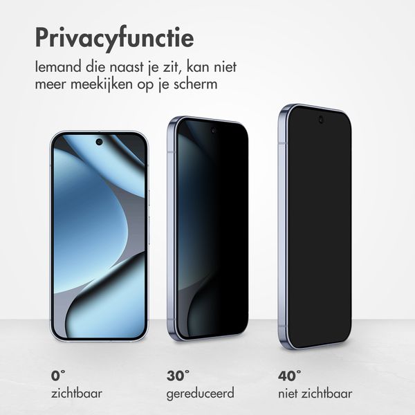 Accezz Gehard Glas Privacy Screenprotector Google Pixel 11 Pro