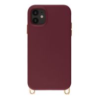 Selencia Rivièra MagSafe Backcover met afneembare haakjes Apple iPhone 11 - Bold Burgundy