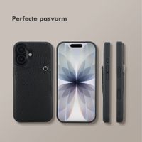 Selencia Riva Backcover met Pashouder Apple iPhone 17 - Zwart