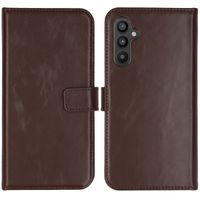 Selencia Echt Leren Bookcase Samsung Galaxy A34 (5G) - Bruin