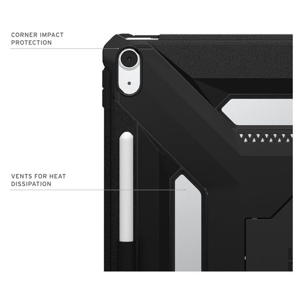 UAG Scout Plus Backcover met stand Apple iPad Air 13 inch (2026) M4 / (2025) M3 / (2024) M2 - Black