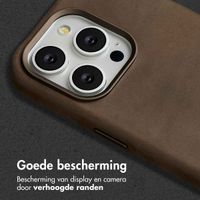 Accezz Vintage Leather Magsafe Backcover iPhone 15 Pro - Rustic Brown