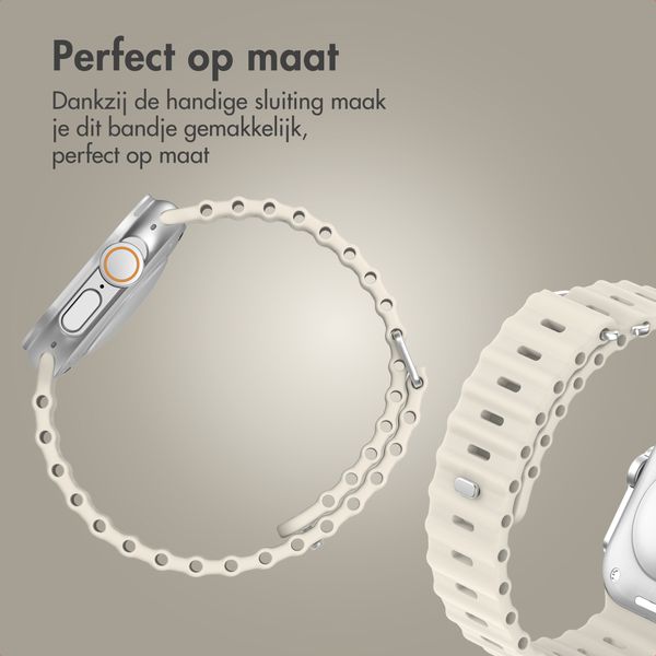 Accezz Ocean bandje Apple Watch | 44/45/46/49 mm - Sterrenlicht