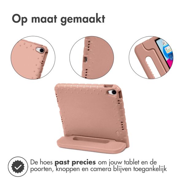 Accezz Kidsproof Backcover met handvat iPad 11 (2025) 11 inch / iPad 10 (2022) 10.9 inch - Dusty Pink