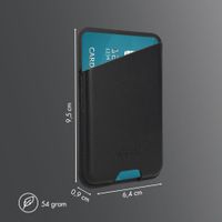 Accezz Magnetische Leren Kaarthouder - Geschikt voor Apple Find My - Onyx Black