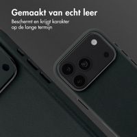 Accezz MagSafe Leather Backcover Apple iPhone 18 Pro / 17 Pro - Onyx Black