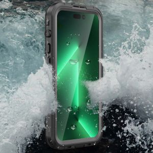 Redpepper Dot Plus Waterproof Backcover iPhone 14 Pro Max - Zwart