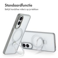 Accezz Ring Stand Backcover met MagSafe Samsung Galaxy S25 Edge - Grey