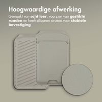 Accezz Leren Wallet met standaard voor MagSafe - Light Grey
