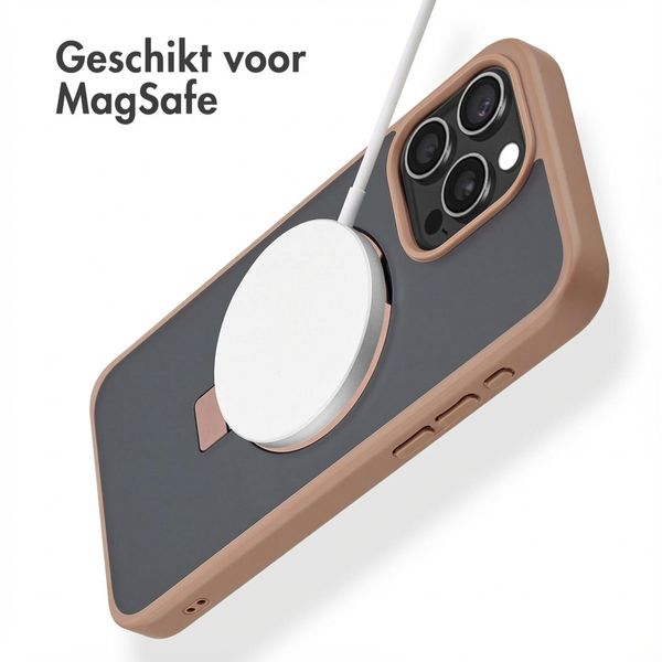 Accezz Ring Stand Backcover met MagSafe Apple iPhone 15 Pro Max - Bruin