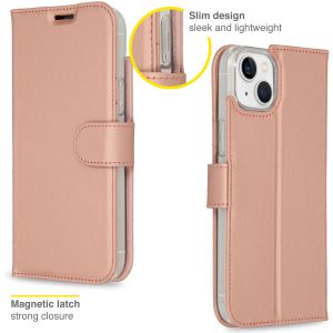 Accezz Wallet Softcase Bookcase iPhone 14 Plus - Rosé Goud