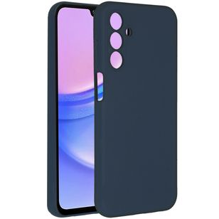 Accezz Liquid Silicone Backcover Samsung Galaxy A15 (5G/4G) - Donkerblauw