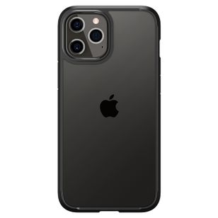 Spigen Ultra Hybrid Backcover iPhone 12 (Pro) - Zwart