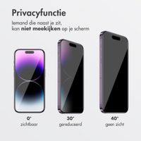 Accezz Gehard Glas Privacy Screenprotector + Applicator Apple iPhone 13 / 13 Pro / 14 / 16e