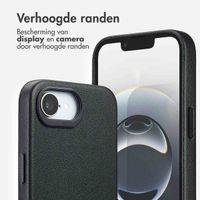 Accezz Echt leren hoesje + MagSafe Wallet Apple iPhone 17e / 16e - Onyx Black