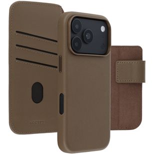 Accezz Leather Bookcase 2-in-1 met MagSafe Apple iPhone 18 Pro Max / 17 Pro Max - Coffee Brown