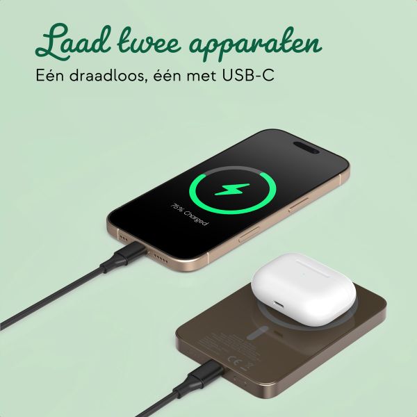Ontwerp je eigen MagSafe Powerbank 5000 mAh - Desert Gold