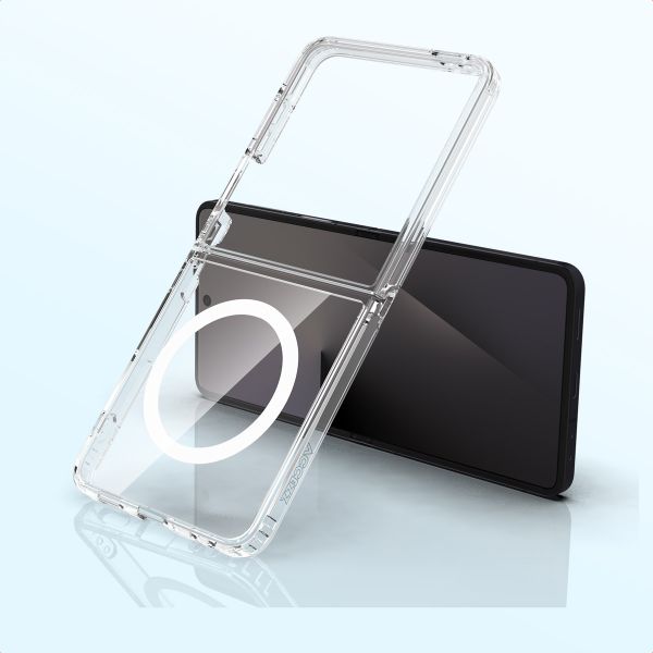Accezz Xtreme Impact Backcover met MagSafe Samsung Galaxy Z Flip 7 - Transparant