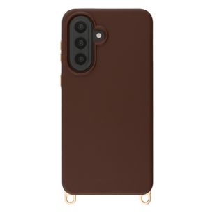 Selencia Rivièra MagSafe Backcover met afneembare haakjes Samsung Galaxy A57 (5G) - Choco Brown