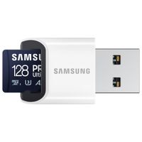 Samsung PRO Ultimate microSD - 128GB - inclusief kaartlezer - UHS-I/U3/Full HD/4K UHD