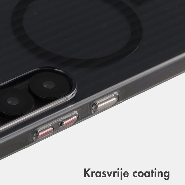 Accezz Lite Backcover met MagSafe | Fluted | Samsung Galaxy S25 Ultra - Smokey Clear