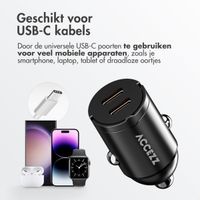 Accezz Autolader | Snellader met 2 poorten - 2x USB-C 65 watt