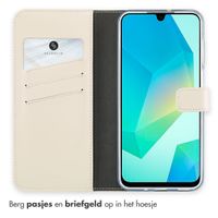 Selencia Echt Lederen Bookcase Samsung Galaxy A16 (5G) - Greige