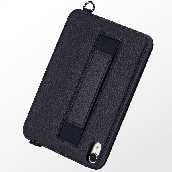Accezz Trifold Bookcase with Handstrap iPad Mini 7 (2024) / iPad Mini 6 (2021) - Donkerblauw