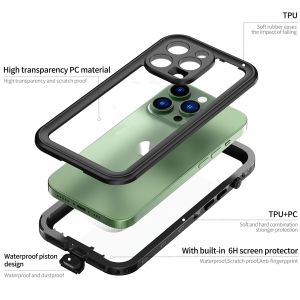 Redpepper Dot Plus Waterproof Backcover iPhone 14 Pro - Zwart