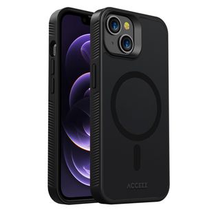 Accezz Rugged Frosted MagSafe Backcover Apple iPhone 14 - Zwart