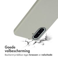 Accezz MagSafe Leather Backcover Samsung Galaxy A36 / A56 - Lichtgrijs