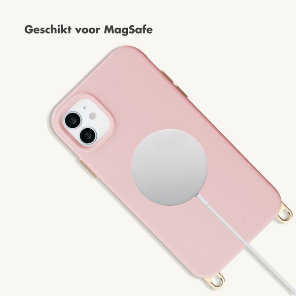 Selencia Rivièra MagSafe Backcover met afneembare haakjes Apple iPhone 11 - Sorbet Pink