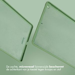 Accezz Liquid Silicone Backcover iPad 9 (2021) 10.2 inch / iPad 8 (2020) 10.2 inch / iPad 7 (2019) 10.2 inch - Lichtgroen