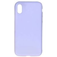 Accezz Liquid Silicone Backcover Apple iPhone X / Xs - Paars
