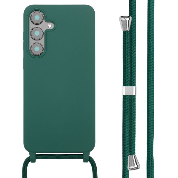 imoshion Siliconen hoesje met koord Samsung Galaxy S25 FE - Donkergroen