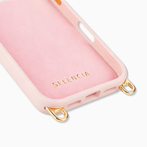 Selencia Rivièra MagSafe Backcover met afneembare haakjes Apple iPhone 17 Pro Max - Sorbet Pink