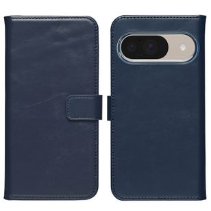 Selencia Echt Leren Bookcase Google Pixel 10 / 10 Pro - Blue