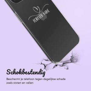 Gepersonaliseerd hoesje met sierlijk hartje iPhone 13 - Transparant