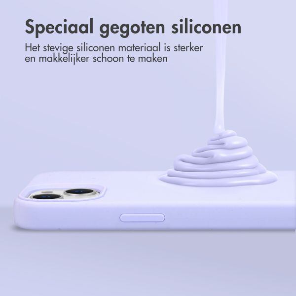 Accezz Liquid Silicone Backcover Apple iPhone 12 (Pro) - Paars
