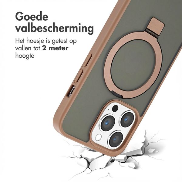 Accezz Ring Stand Backcover met MagSafe Apple iPhone 13 Pro - Bruin