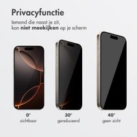 Accezz Gehard Glas Privacy Screenprotector + Applicator Apple iPhone 16 Pro Max