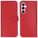 Selencia Echt Lederen Bookcase Samsung Galaxy A35 - Rood