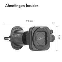 Accezz EasyLock telefoonhouder auto - inclusief hoesje iPhone 13 - Ventilatierooster - 360 graden draaibaar - Zwart