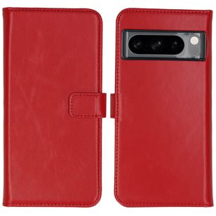 Selencia Echt Leren Bookcase Google Pixel 8 Pro - Rood