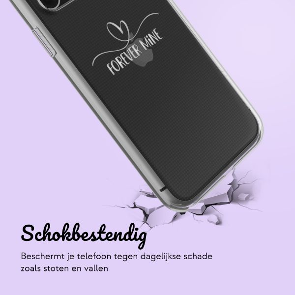 Gepersonaliseerd hoesje met sierlijk hartje iPhone 11 - Transparant