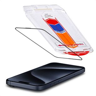 Accezz Gehard Glas Screenprotector + Applicator iPhone 15 Pro Max