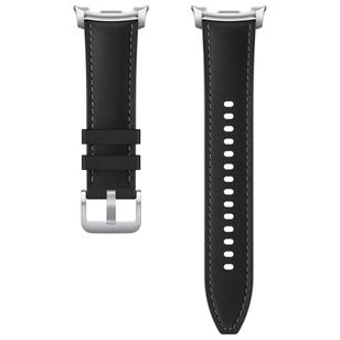 Samsung Originele Hybrid Vegan Leather Band Galaxy Watch 8 40/44 mm / Classic 46 mm - S/M/L - Black