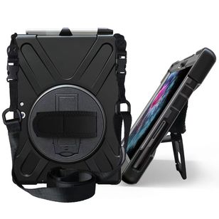 Accezz Full Protective back cover met strap Samsung Galaxy Tab Active 4 Pro - Zwart